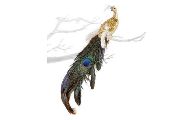  Majesty Peacock Clip On Ornament