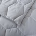 Honeycomb Microfiber Down Alternative Blanket, Gray, Twin