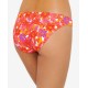  Juniors’ Bold Bouquet Printed Ring Bikini Bottoms, Orange, M
