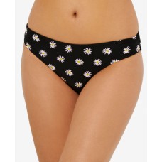 Hula Honey Juniors’ Daisy Dot Hipster Bikini Bottoms, Black, L