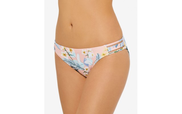  Juniors’ Moana Blossom Strappy Bikini Bottoms, Pink, M