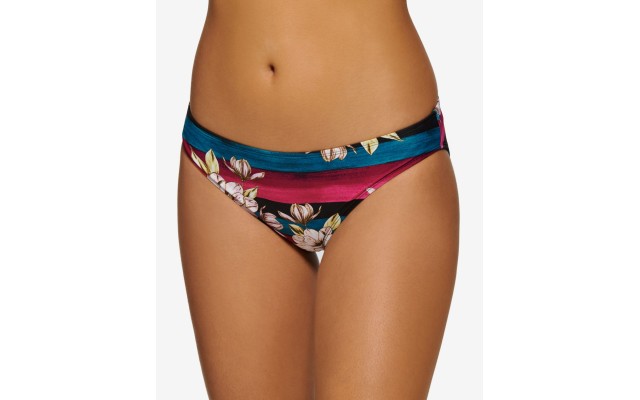  Juniors’ Sweet Bloom Hipster Bikini Bottoms (Pink, L)