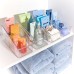  Clear Plastic 4-Tier Sectioned Kitchen Organizers, Set of 4