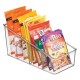  Clear Plastic 4-Tier Sectioned Kitchen Organizers, Set of 4