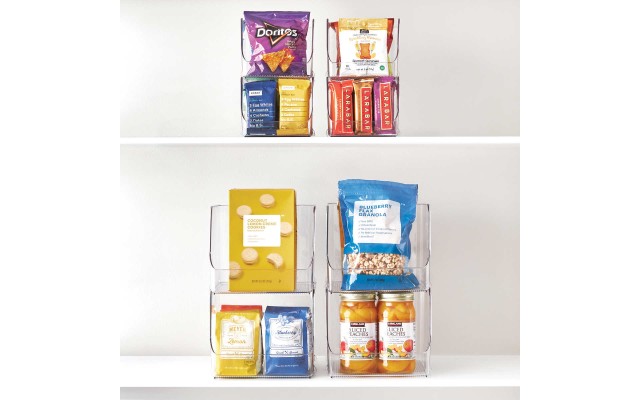  Stacking Open Front Pantry Bins, 8-piece Set