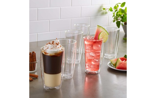 J.A. Henckels 11.8oz Double Wall Glass set, 6-piece
