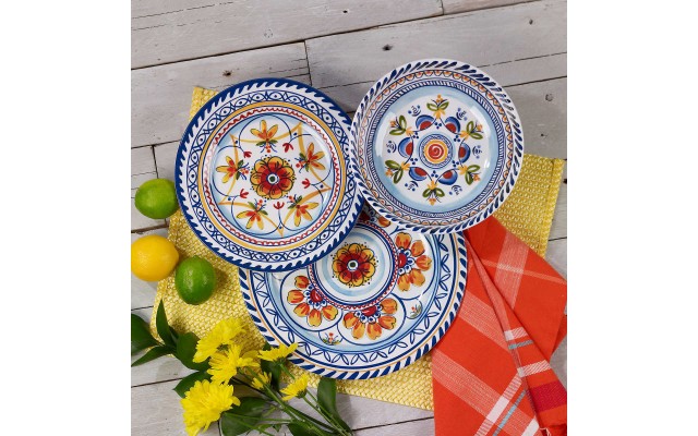  Seville 12-piece Melamine Dinnerware Set