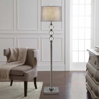 Julia Crystal Floor Lamp, Gray