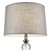 Julia Crystal Floor Lamp, Gray