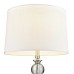 Julia Crystal Floor Lamp, Silver