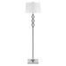 Julia Crystal Floor Lamp, Silver
