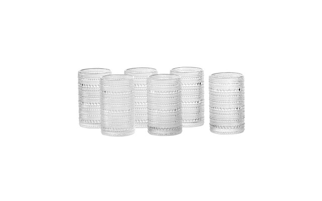 Jupiter by  Beverage Glass, 6-piece Set, Clear