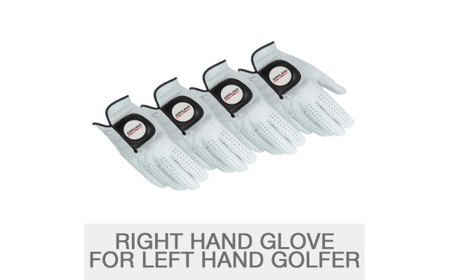  Leather Golf Glove 4-pack - Left Handed, One Color, Large