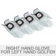  Leather Golf Glove 4-pack - Left Handed, One Color, Large