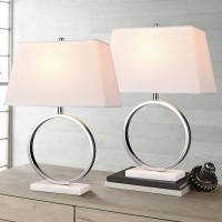 Mariah Halo Lamp Set 2-pack, Silver