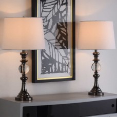 Merida Crystal Table Lamp, 2-pack