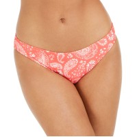 Michael Michael Kors Printed Classic Bikini Bottoms Women’s Swimsuit, Red, Small