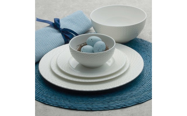  Lattice 40-piece Bone China Dinnerware Set