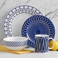 Mikasa Lavina 16-piece Porcelain Dinnerware Set, White