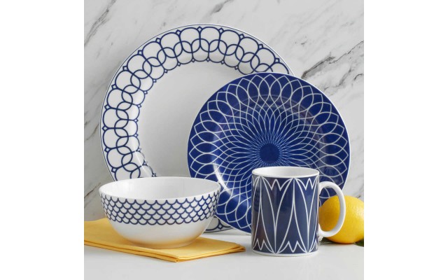  Lavina 16-piece Porcelain Dinnerware Set, White