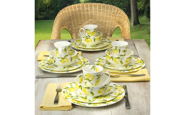  Lemons 16-piece Bone China Dinnerware set