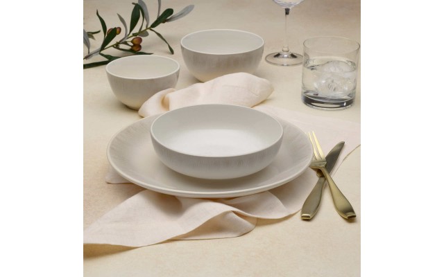  Logan 32-Piece Dinnerware Set, Gray