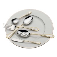 Mikasa Regent Bead Gold 18/10 Stainless Steel 65-piece Flatware Set