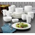  Swirl 40-piece Bone China Dinnerware Set