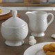  Trellis Bone China Sugar Bowl and Creamer Serving Set