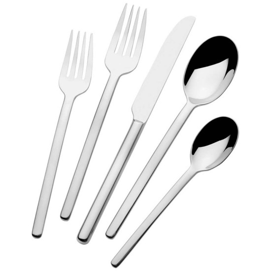  Zena 20-Piece Forged Stainless Steel Flatware Set