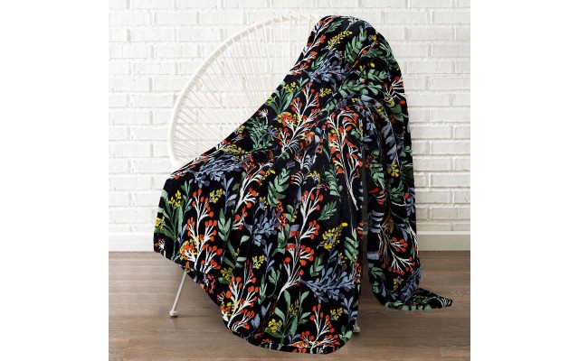 Monte & Jardin Ultra Plush Throw, Multi