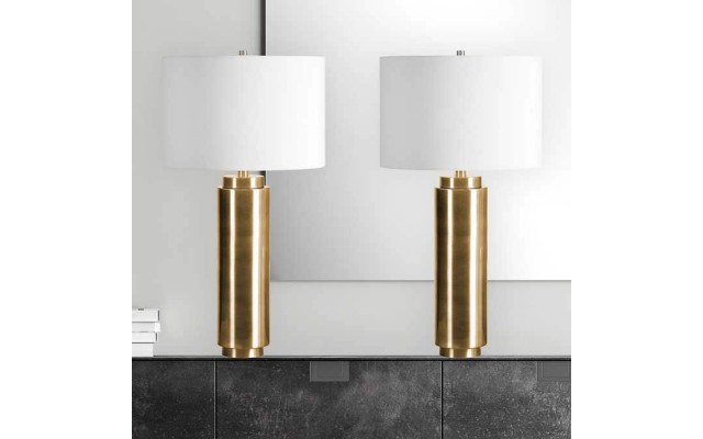 Oliver Metal Table Lamp, 2-pack