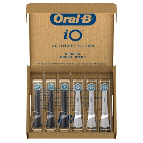  iO Series Ultimate Clean Replacement Toothbrush Heads, 6-count