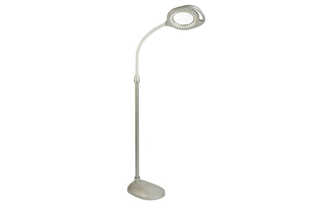  2-in-1 LED Magnifier Floor and Desk Lamp