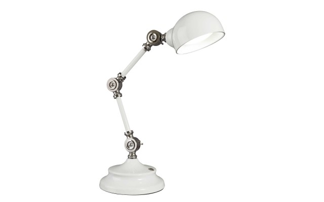  LED Parker Table Lamp, White