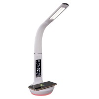 OttLite Wireless Charging Desk Lamp with Color Changing Base, White