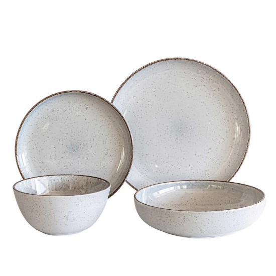 Overandback Options 16-piece Dinnerware Set, Gray