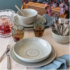 overandback  “Seasons” 16-piece Dinnerware Set