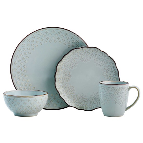  Joanne 16 Piece Dinnerware Set, Blue