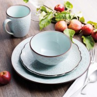 Pfaltzgraff Joanne 16 Piece Dinnerware Set, Blue