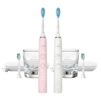 Philips Sonicare DiamondClean Connected Rechargeable Toothbrush, 2-pack, Pink
