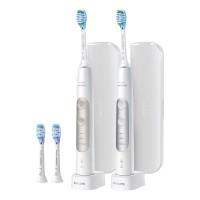 Philips Sonicare PerfectClean Rechargeable Toothbrush, 2-pack, White