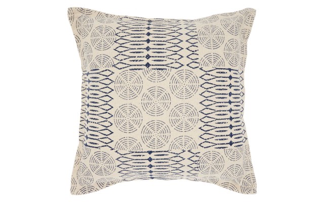 Printed Patch Throw Pillow