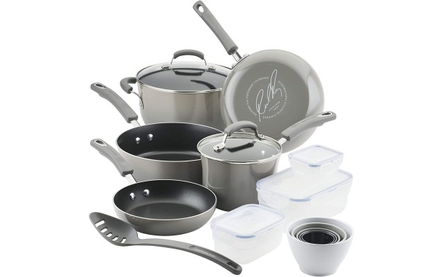   Nonstick 19-pc. Co Sea Salt Gray