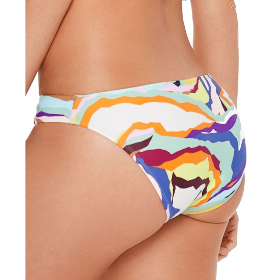  Juniors’ Zebra-Print Hipster Bikini Bottoms (Multi Zebra, M)