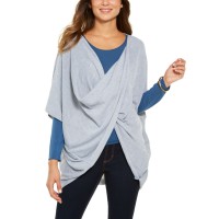 Save The Ocean Recycled Knit Twist Poncho