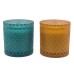  Glass Jar Candles 15oz, 2-pack, Blue