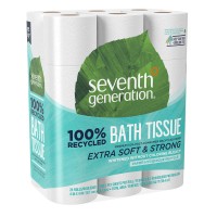 Seventh Generation 100% Recycled Double Roll Bath Tissue 2-Ply White 24-count
