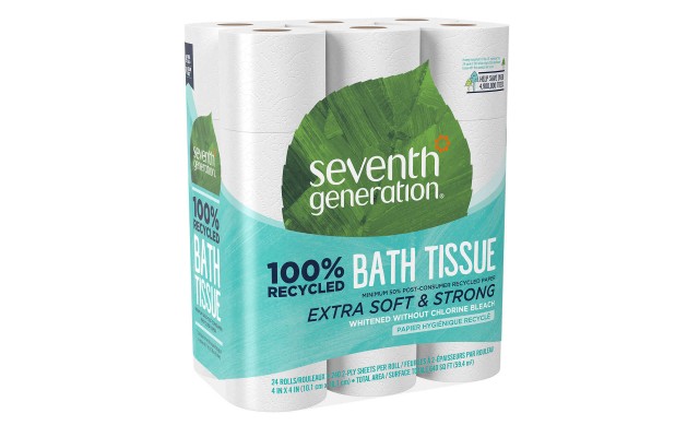 100% Recycled Double Roll Bath Tissue 2-Ply White 24-count