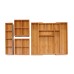  Classics 4-piece Bamboo Expandable Drawer Organizer